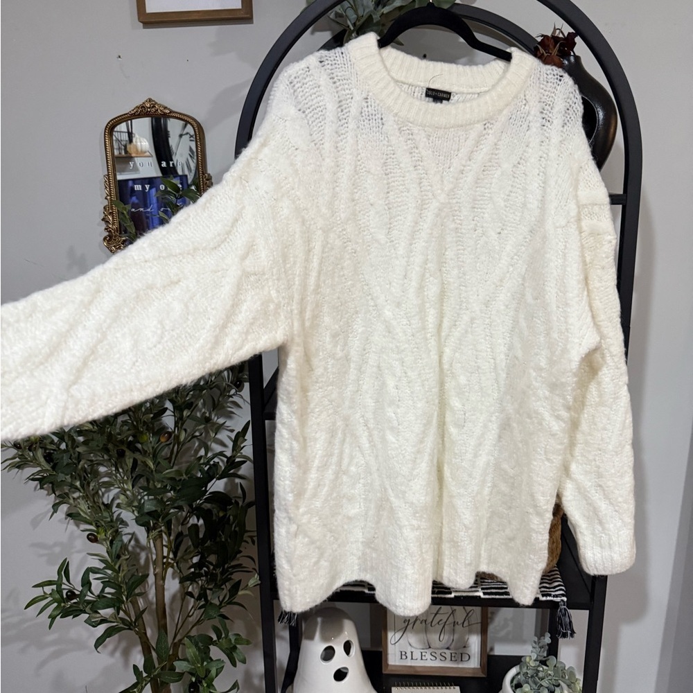 Coco + Carmen Elegant Cream Knit Sweater - Picture 2 of 6